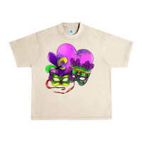 Sandshell mardi gras heart and mask Urban Heavy Tee - AdoDesignShop
