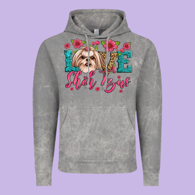 Love Shih Tzus Vintage Hoodie Designed By Jahusdesignshop