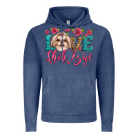 Vintage Denim love shih tzus Vintage Hoodie - JahusDesignShop