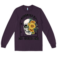 Plum mentally ill but totally chill Long Sleeve Tee - MaliasSmallBusiness