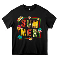 Black summer with fruit Heavy Core Tee - texasbilliewilder
