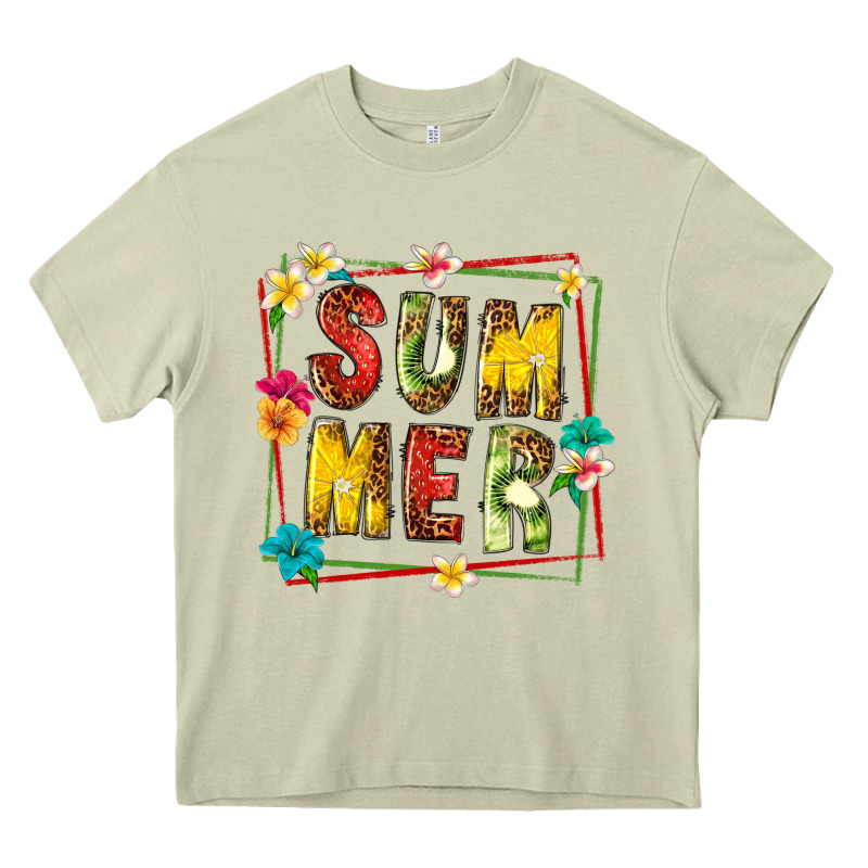 Summer With Fruit Heavy Core Tee by texasbilliewilder | Teevron
