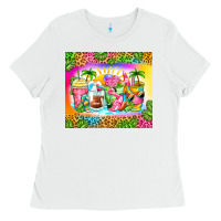 White summer coffee cups Ladies Tee - Zillion Design Studio