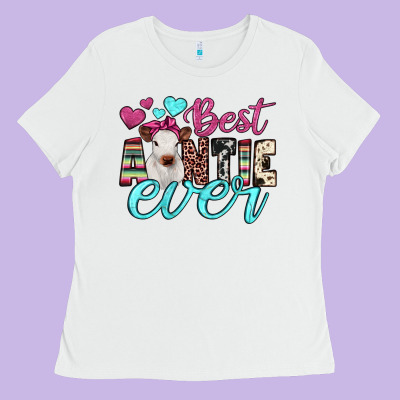 Best Auntie Ever Ladies Tee Designed By Jahusdesignshop