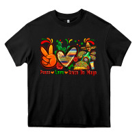 Black peace love cinco de mayo Heavy Core Tee - Zillion Design Studio