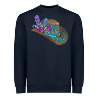 Navy cowboy hat Heavyweight Sweatshirt - AdoDesignShop