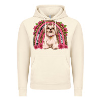 Vintage Artic shih tzu floral rainbow Vintage Hoodie - JahusDesignShop