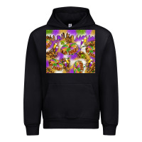 Black Mardi Gras with king cake tumbler Urban Hoodie - HowdyJamesFarm