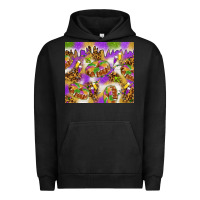 Pigment Black Mardi Gras with king cake tumbler Urban Hoodie - HowdyJamesFarm