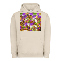 Pigment French Oak Mardi Gras with king cake tumbler Urban Hoodie - HowdyJamesFarm