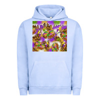 Pigment Grape Ice Mardi Gras with king cake tumbler Urban Hoodie - HowdyJamesFarm