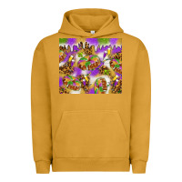 Pigment Peanut Butter Mardi Gras with king cake tumbler Urban Hoodie - HowdyJamesFarm