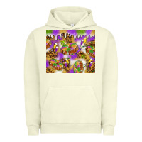 Pigment Pistachio Mardi Gras with king cake tumbler Urban Hoodie - HowdyJamesFarm