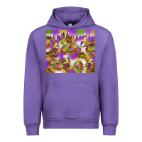Tulip Mardi Gras with king cake tumbler Urban Hoodie - HowdyJamesFarm