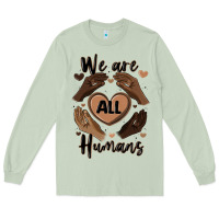 Matcha we are all humans Long Sleeve Tee - MaliasSmallBusiness