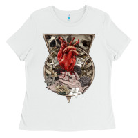 White Flower Skeleton Ladies Tee - RanaPortraitStore