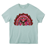 Arona valentine's day baby cow rainbow Heavy Core Tee - RanaPortraitStore