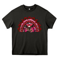 Asphalt valentine's day baby cow rainbow Heavy Core Tee - RanaPortraitStore
