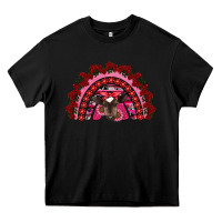 Black valentine's day baby cow rainbow Heavy Core Tee - RanaPortraitStore