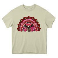 Mossy valentine's day baby cow rainbow Heavy Core Tee - RanaPortraitStore