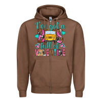 Chestnut ive got a bus full of valentine Zipper Hoodie - NancyCooperArtShop