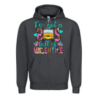 Smoke ive got a bus full of valentine Zipper Hoodie - NancyCooperArtShop