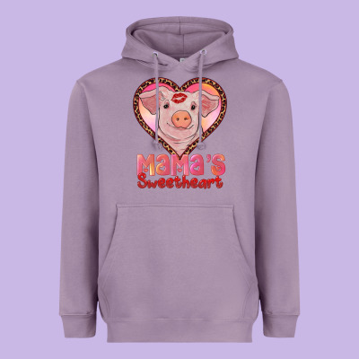 Mamas Sweetheart Baby Pig Heavyweight Hoodie Designed By Ranaportraitstore