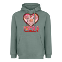 Sage mamas sweetheart baby pig Heavyweight Hoodie - RanaPortraitStore