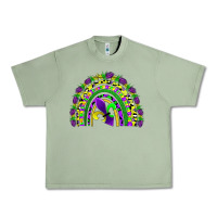 Oil Green mardi gras rainbow Urban Heavy Tee - AdoDesignShop