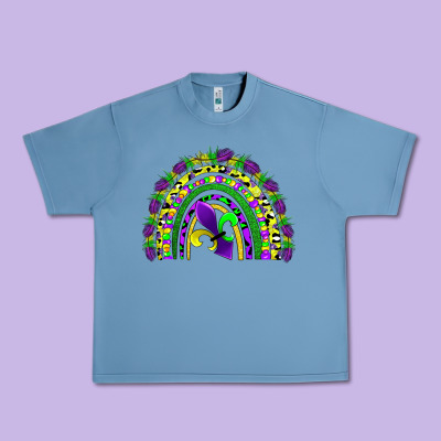 Mardi Gras Rainbow Urban Heavy Tee Designed By Adodesignshop