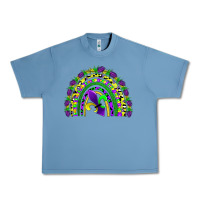Pebble Blue mardi gras rainbow Urban Heavy Tee - AdoDesignShop