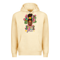 Pina Colada July Girl Afro Woman Summer Premium Hoodie - texasbilliewilder