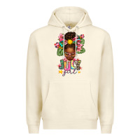 Sandshell July Girl Afro Woman Summer Premium Hoodie - texasbilliewilder