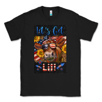 Black Western Let's Get Lit Cow Classic Tee - LillyAllenDesigns