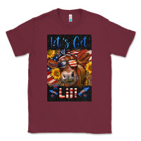 Burgundy Western Let's Get Lit Cow Classic Tee - LillyAllenDesigns