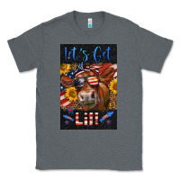 Charcoal Heather Western Let's Get Lit Cow Classic Tee - LillyAllenDesigns