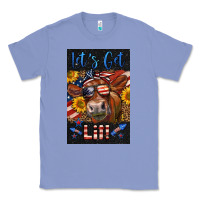 Colony Blue Western Let's Get Lit Cow Classic Tee - LillyAllenDesigns