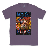 Lavender Western Let's Get Lit Cow Classic Tee - LillyAllenDesigns