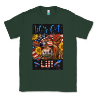 Sports Green Western Let's Get Lit Cow Classic Tee - LillyAllenDesigns
