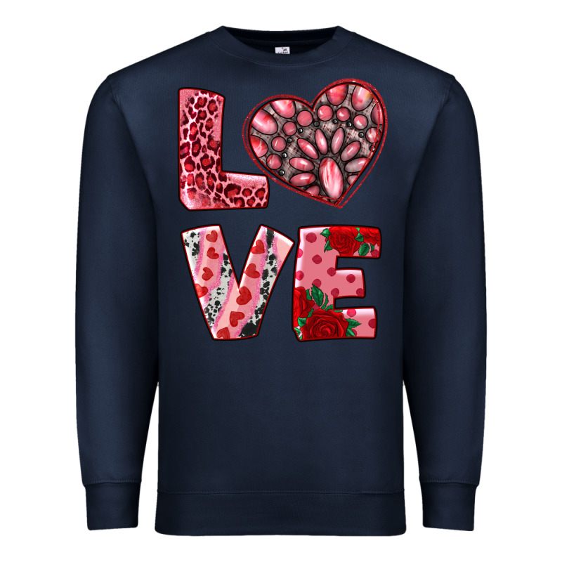 Love  With Pink Gemstone Premium Sweatshirt by RanaPortraitStore | Teevron