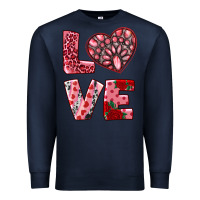 Navy love  with pink gemstone Premium Sweatshirt - RanaPortraitStore