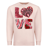 Pale Pink love  with pink gemstone Premium Sweatshirt - RanaPortraitStore