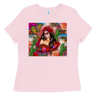 Mexico Girl Serape Ladies Tee | Teevron