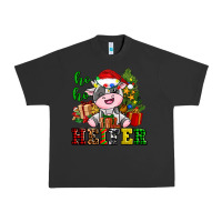 Pigment Black ho ho heifer little cute christmas cow Urban Heavy Tee - AdoDesignShop
