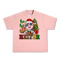 Salmon ho ho heifer little cute christmas cow Urban Heavy Tee - AdoDesignShop