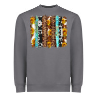 Storm western cowhide leopard turquoise brushstrokes Heavyweight Sweatshirt - Artiststas