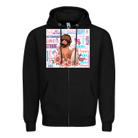 Black positive affirmations girl Zipper Hoodie - MaliasSmallBusiness