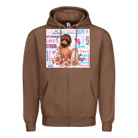 Chestnut positive affirmations girl Zipper Hoodie - MaliasSmallBusiness