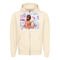 Sandshell positive affirmations girl Zipper Hoodie - MaliasSmallBusiness