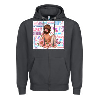 Smoke positive affirmations girl Zipper Hoodie - MaliasSmallBusiness